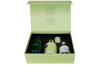 Caja regalo 3 Botellas: AOVE Arbequina, Ecológico y Coupage